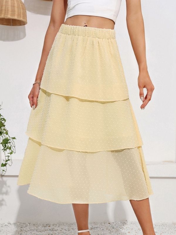 Layered flowy skirt hotsell