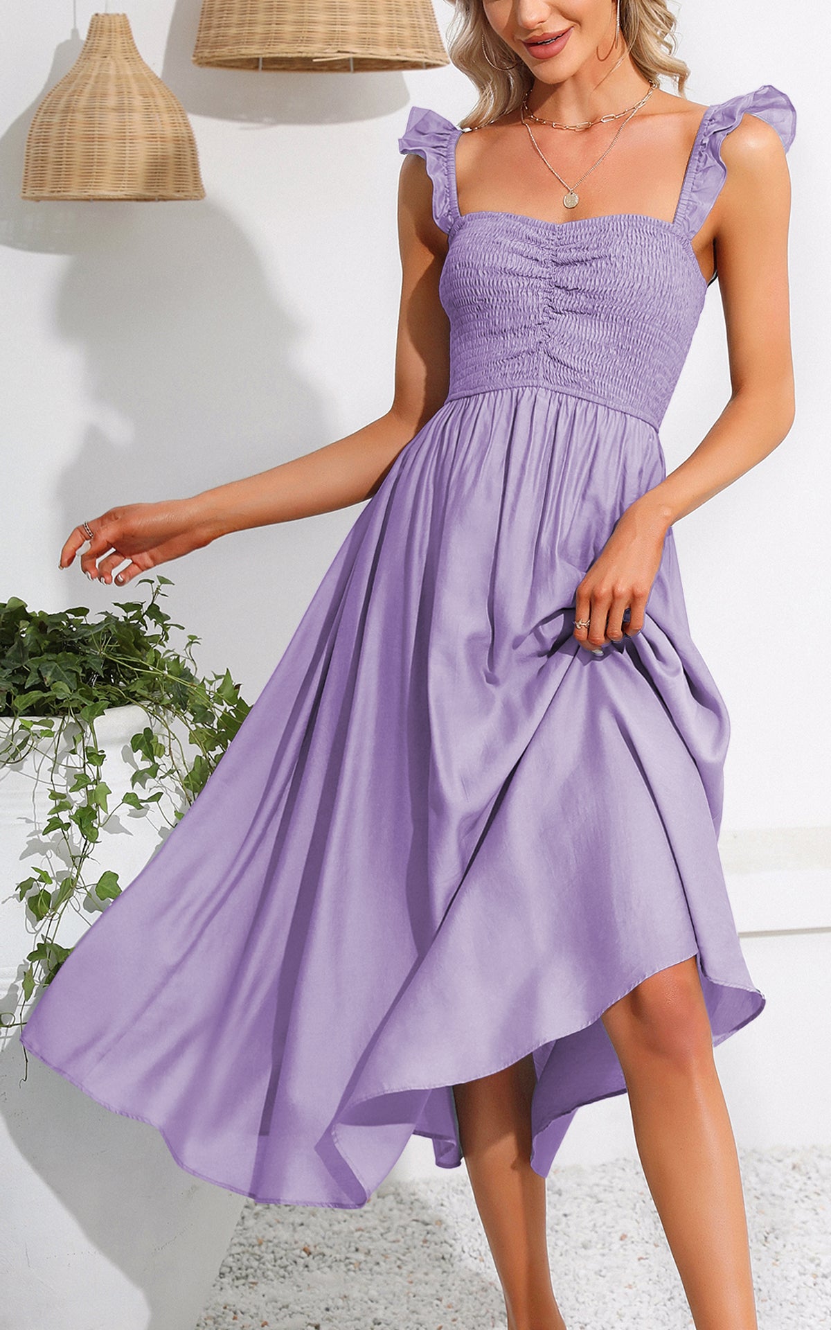 lavender summer dress